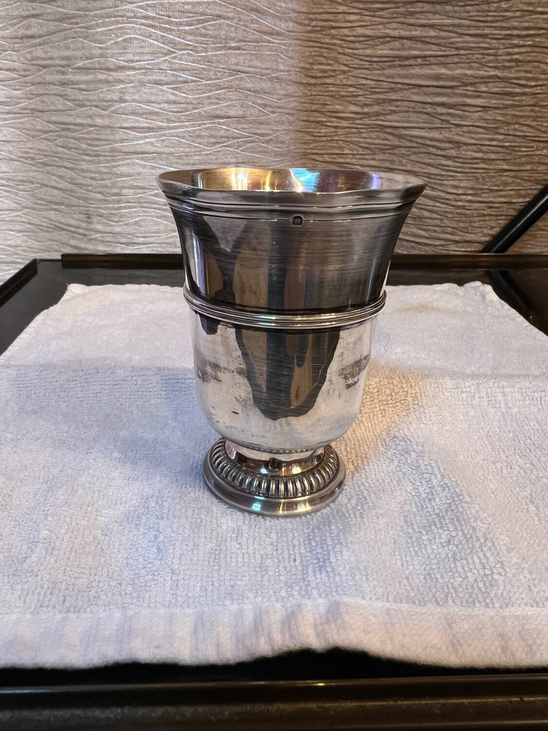 Solid silver cup
