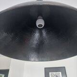 Black hammered metal pendant light