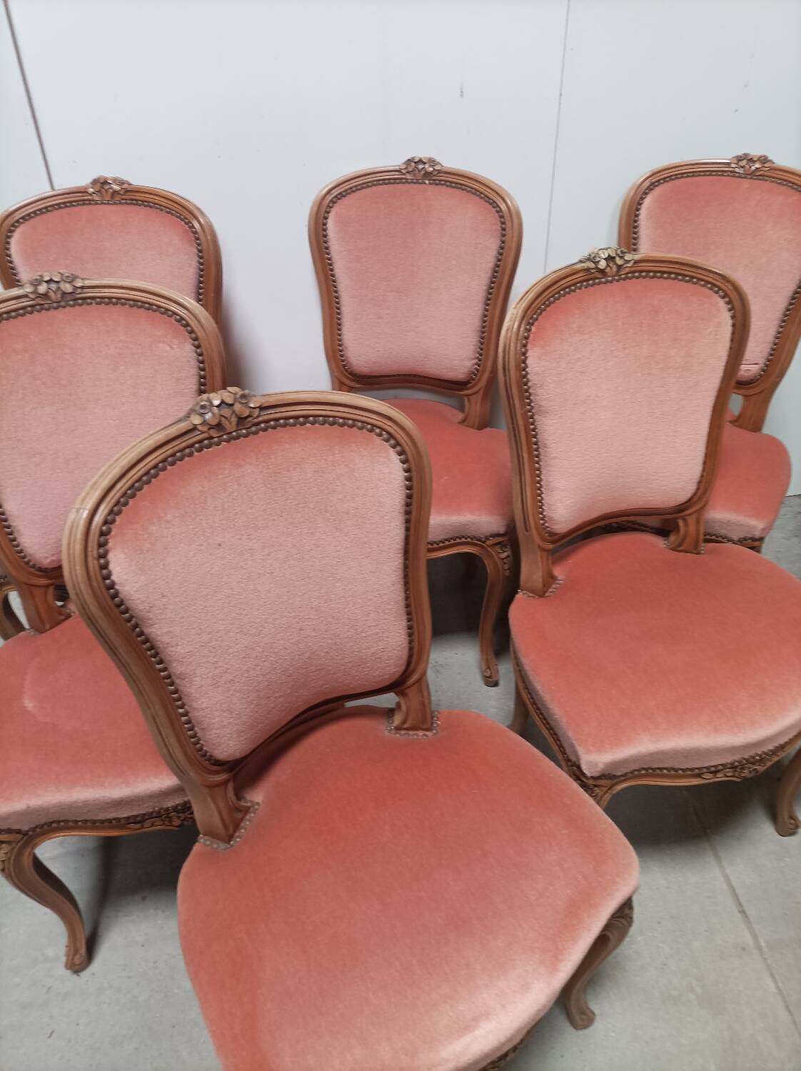 6 Louis XV chairs