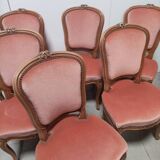 6 chaises Louis xv