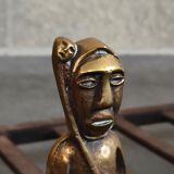 Paire de chenets en bronze Anton Prinner 1930