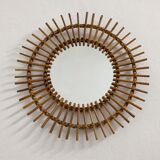 Sun mirror rattan from the 60s/70s