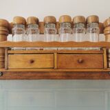 Wooden spice wall servant 60s/70s