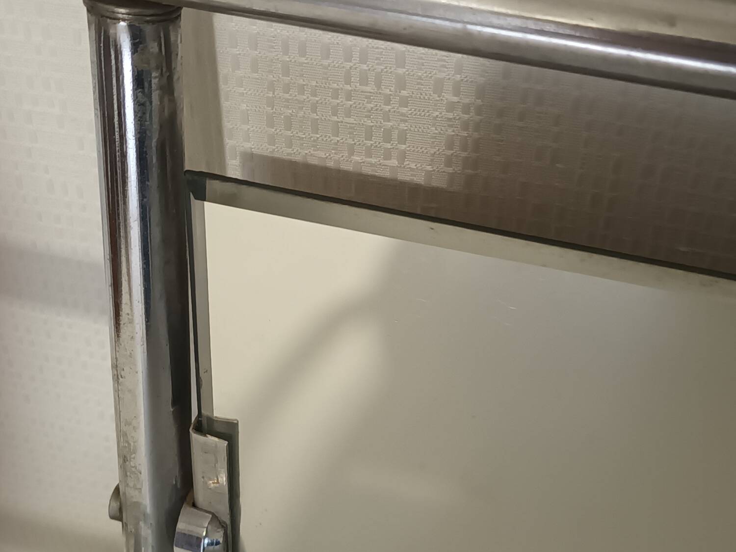 Vintage chrome wall coat rack