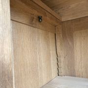 Art Deco wardrobe in raw oak wood