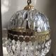 50's stamp glass chandelier