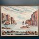 Original Large Swedish Oil on Panel – “Coastal Landscape” – Signed – Vintage & Framed