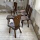 Chaises chêne massif chapo savoyarde art populaire