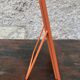 Orange vintage barber mirror 14x19cm