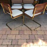 6 chaises cesca Marcel Breuer Italie 1970