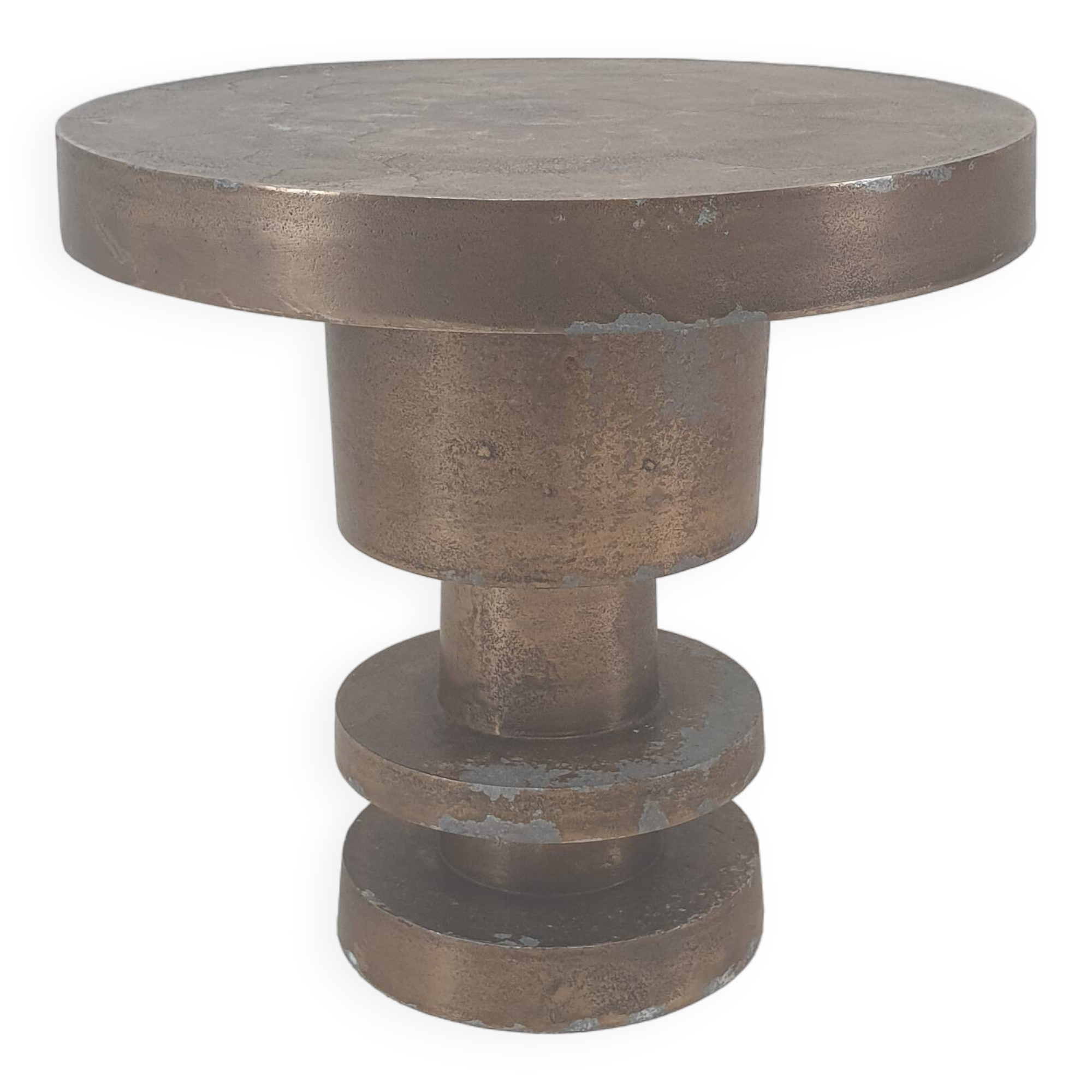 Round Metal Coffee or Side Table, 1970's