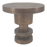 Round Metal Coffee or Side Table, 1970's