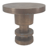 Round Metal Coffee or Side Table, 1970's