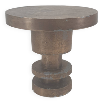 Round Metal Coffee or Side Table, 1970's