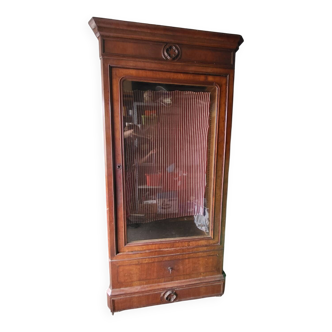 Armoire vitrée ancienne en acajou – fin XIXe