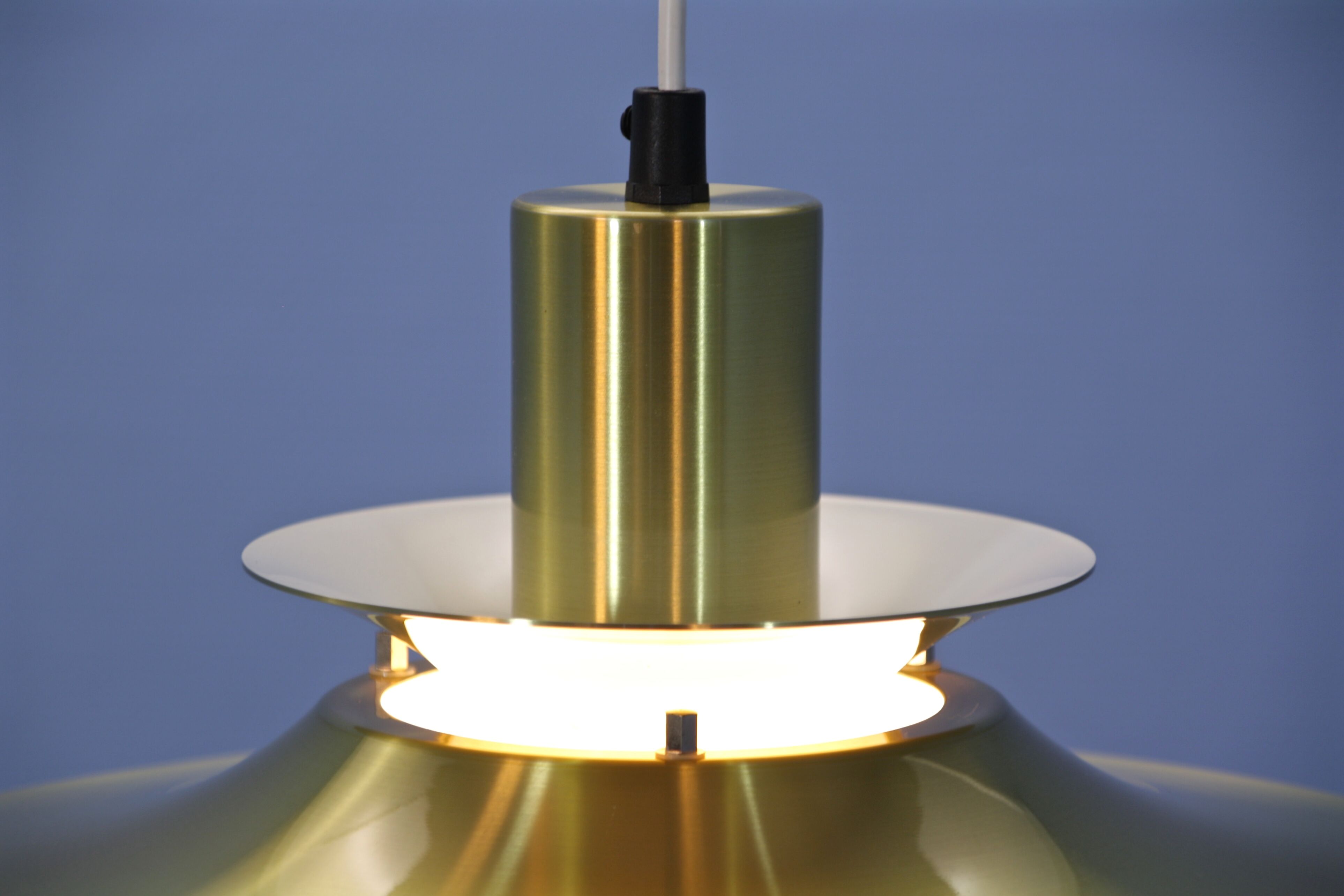 Danish hanging lamp in brass, 1970s