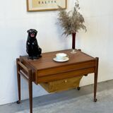 Mobile sewing table, N. Simonsen, Denmark 1960s, mid-century, vintage