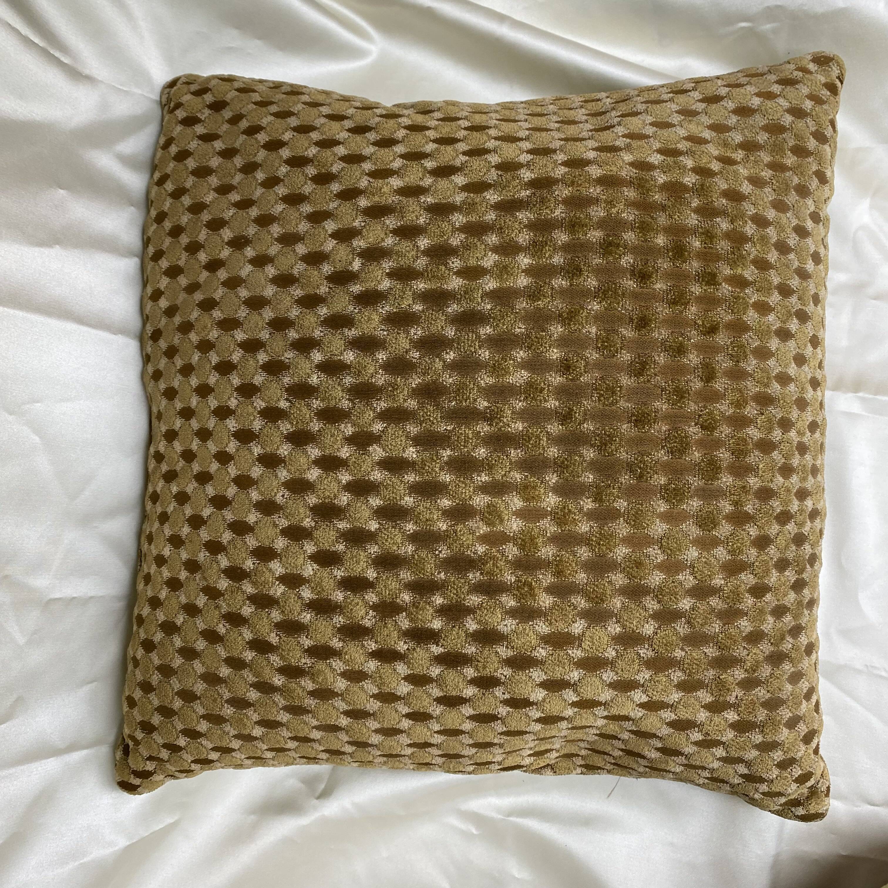 Coussin en velour vintage