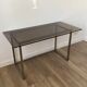 Metal and glass design desk