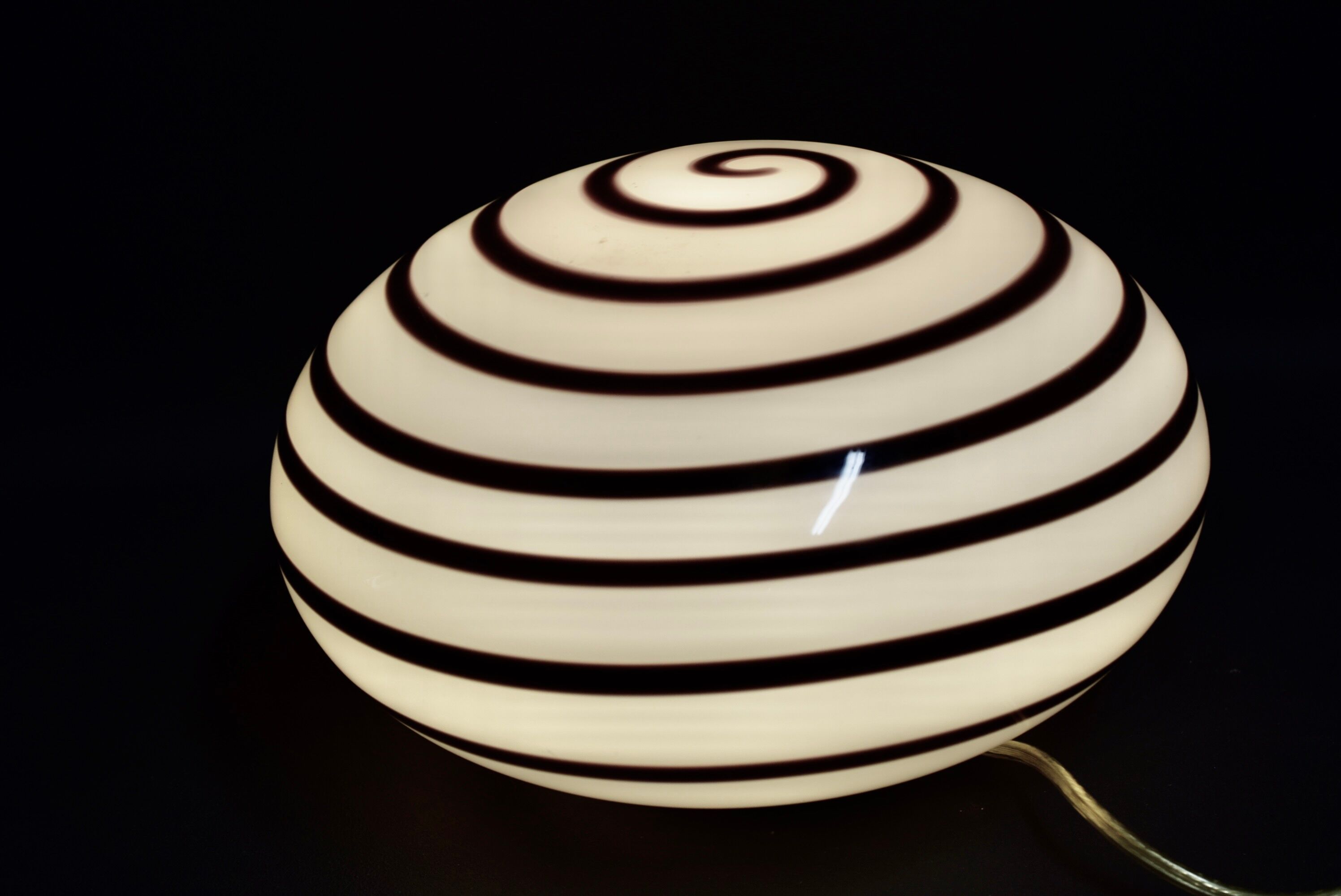 Vintage lamp zebra eglo black and white vintage