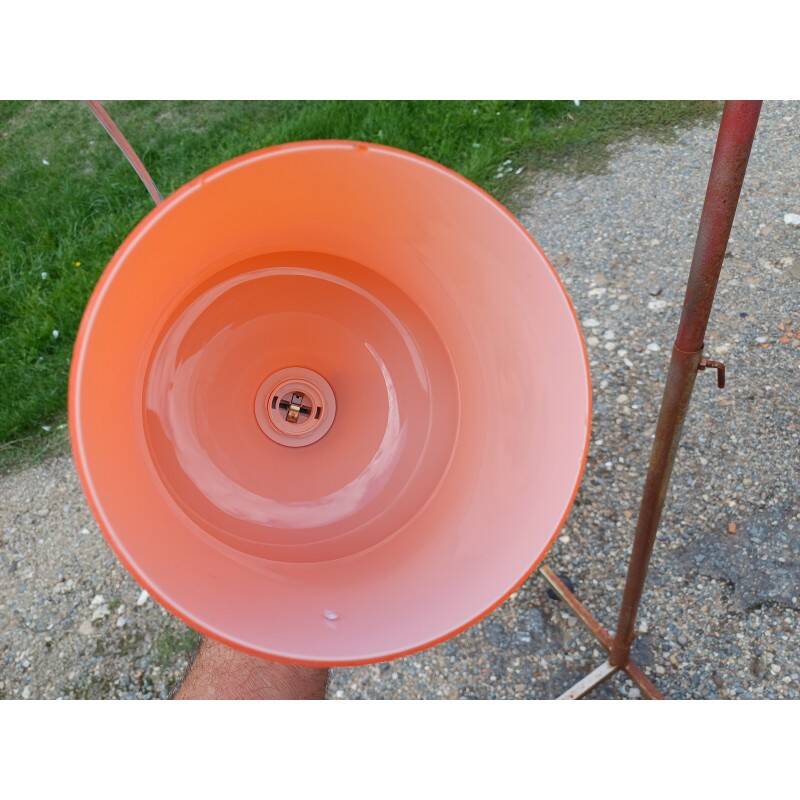 Vintage 70s opaline pendant light