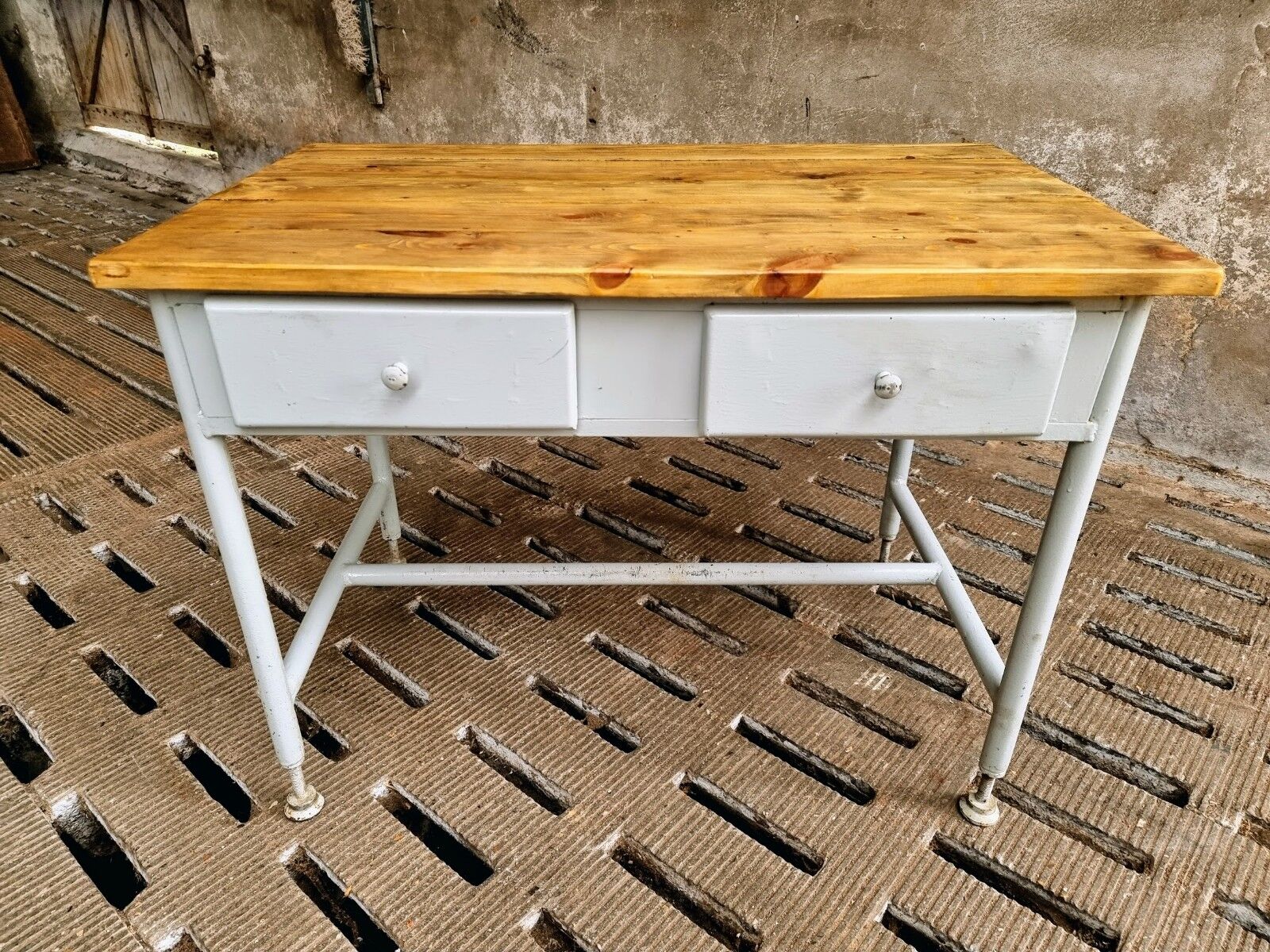 Industrial side table