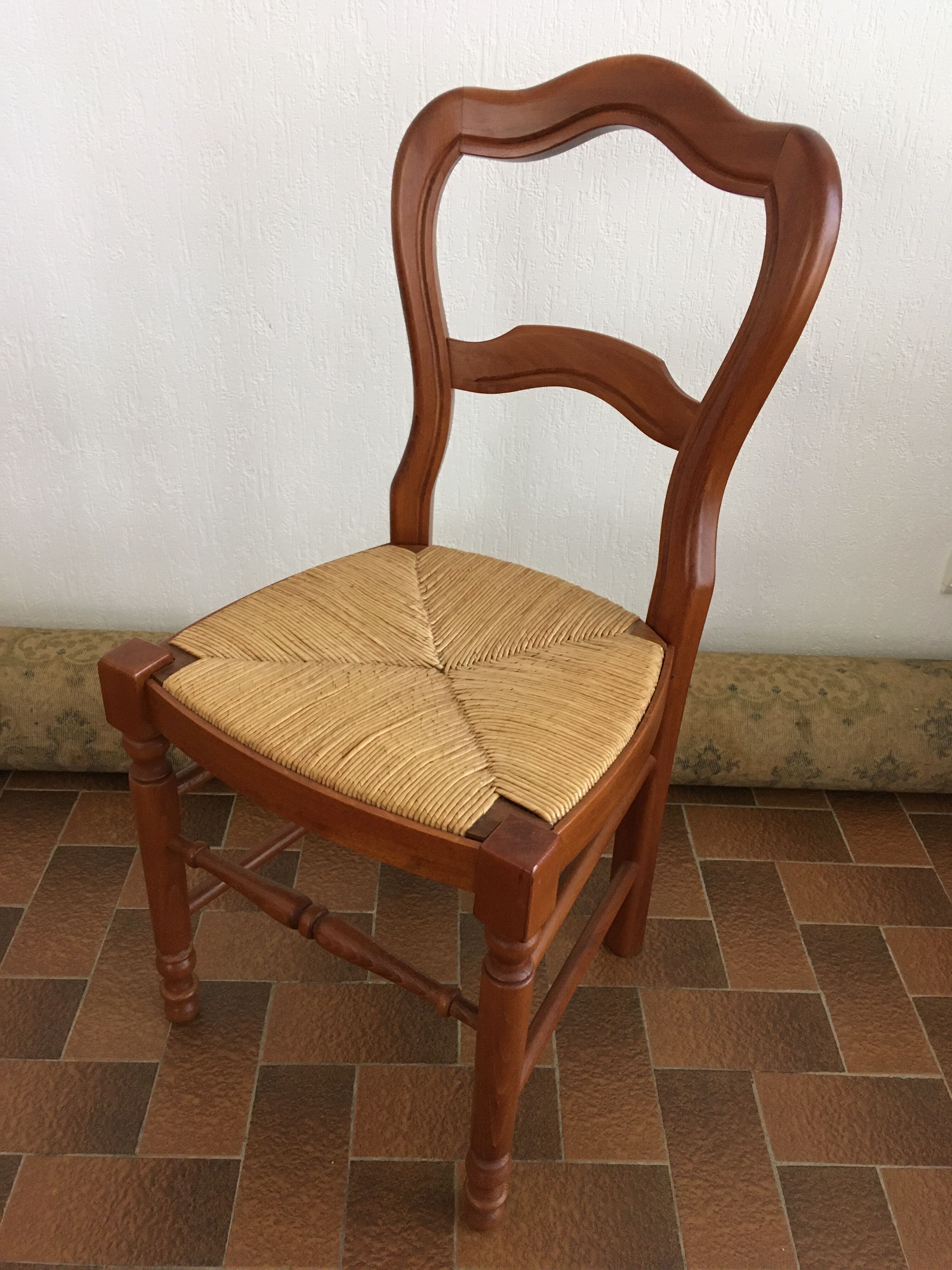 Set of 2 Baumann straw chairs
