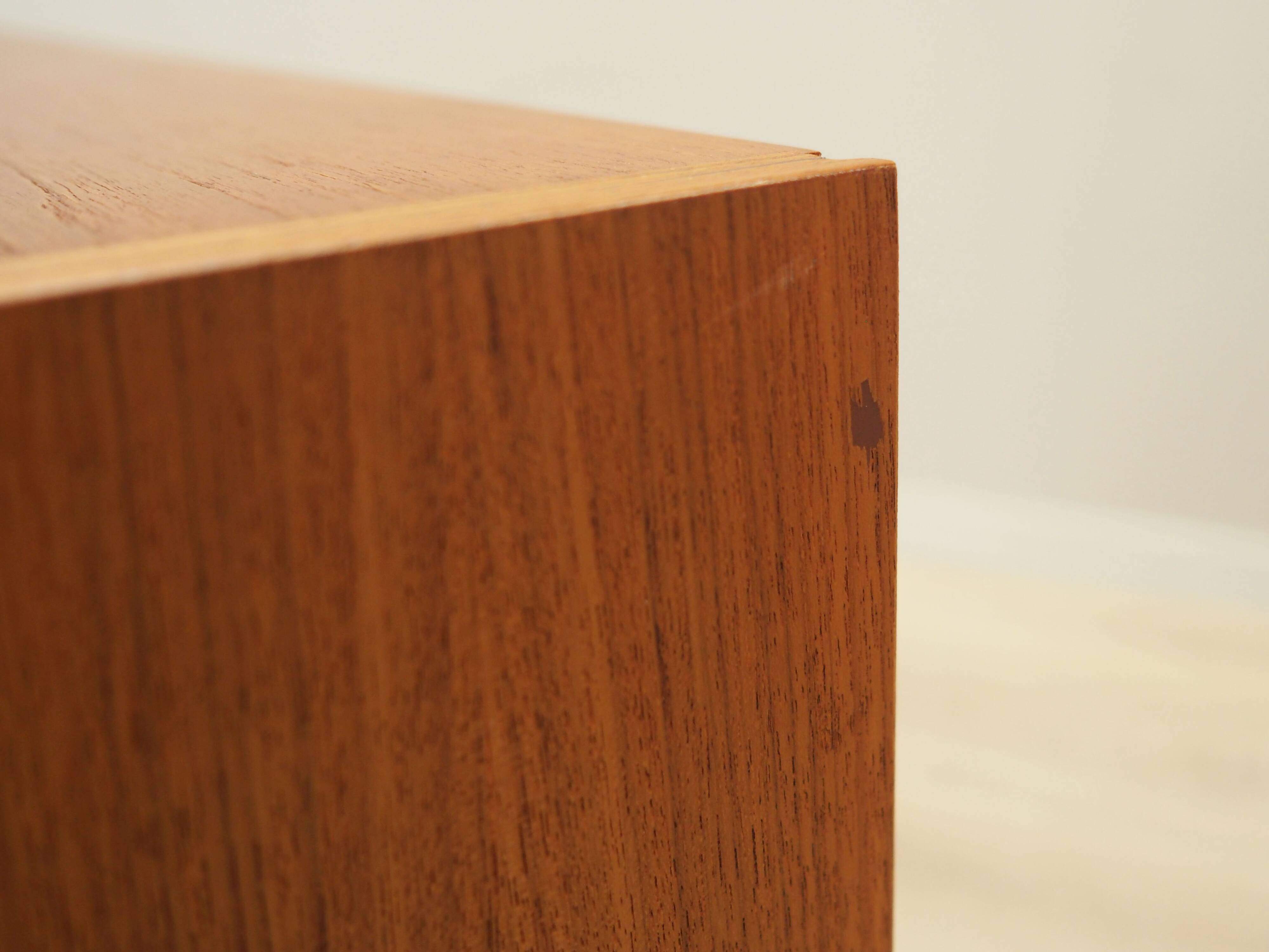 Teak chest of drawers, Scandinavian design, 1970s, manufacture: ÆJM Møbler