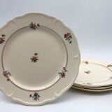 4 Dessert Plates "Moulin des Loups - Beauce model"
