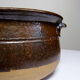 Marmite/old earthenware bowl from the 20th century, glazed stoneware from Puisaye.