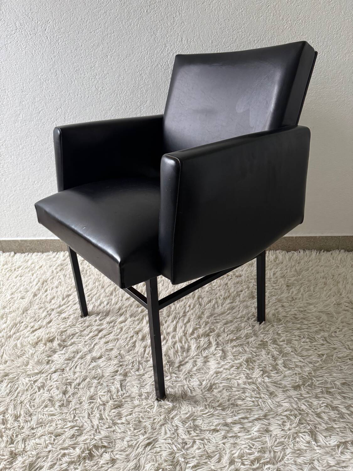 Black armchair, 50s design