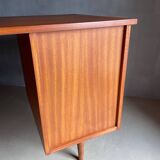 Desk 1970 - 3 drawers and tapered legs