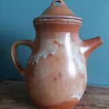 Stoneware teapot and coffee maker with filter