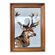 Canvas painting vintage deer 60s with decoration frame