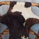 Pair of armchairs bamboo leather skin rohé noordwolde