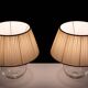 Set Glass ball table lamps 1970s France