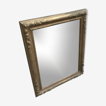 Golden wooden mirror 61x76cm