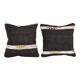 Set of 2 vintage kilim cushion covers 38x38 cm