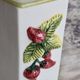 Vintage earthenware and slip storage jars – Strawberry and olive patterns