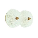 Pair of Mid-Century Diamond Glass Wall Lights H. Tynell for Limburg, 1970s