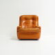 Funky leather lounge chair by Michel Cadestin for Airborne