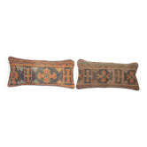 Set of 2 vintage Turkish cushion covers 25x56 cm