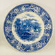 Large Deep Round Plate Villeroy and Boch Burgenland Model Blue