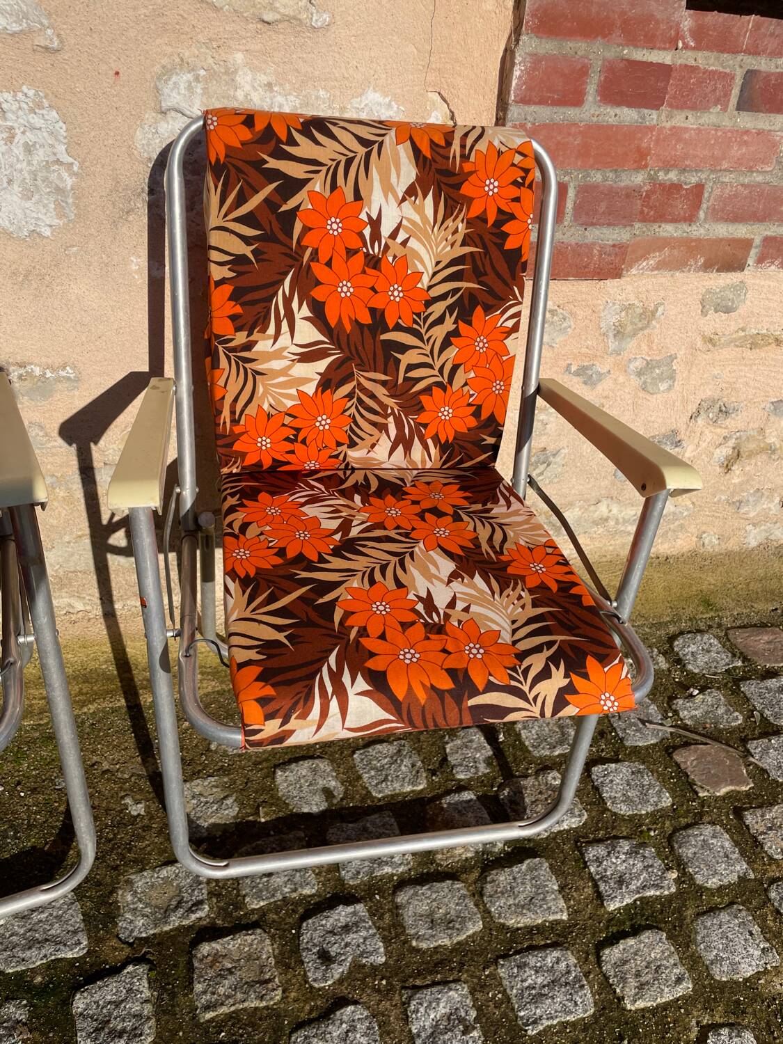 Pair of vintage deckchairs