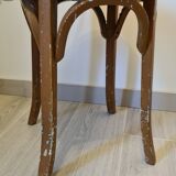 Old wooden bistro stool