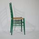 B&B Italy Wicker Chairs Table Colorful Mid-Century Design 60s 70s, Set of 5