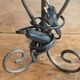 Table Lamp Wrought Iron Style Rustic Neoclassical Chic Art Deco Volutes