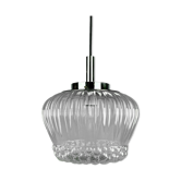 60s 70s lamp hanging lamp ball lamp bubble chrome glass space age design