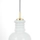 Grande suspension en verre opalin blanc par Peill Putzler, Allemagne, 1970