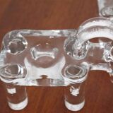 Scandinavian glass candlesticks by Bertil Valien 1960